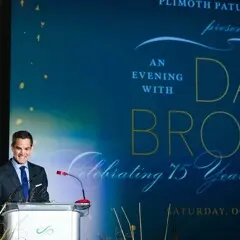 Jared Bowen of GBH standing at podium.