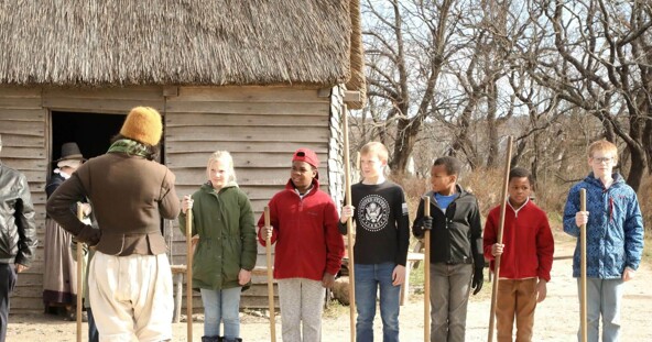 Muster drill pilgrim field trip