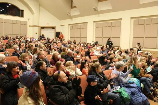 The Lynn Theater packed with guests.