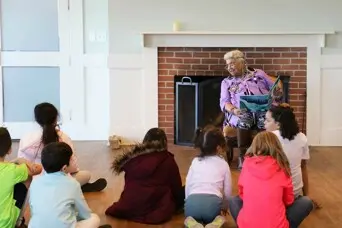 Firestide storytime shirley reading february vacation