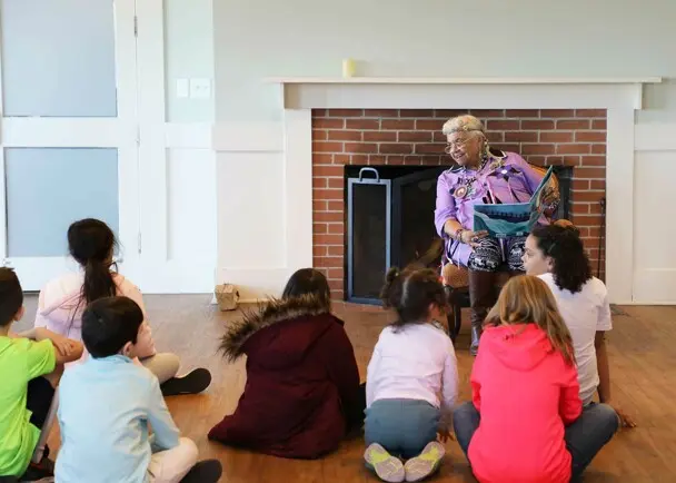 Firestide storytime shirley reading february vacation