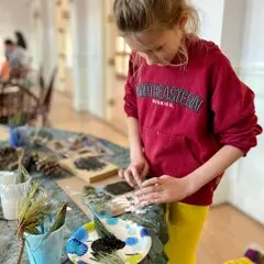 Child table activity creative february vacation