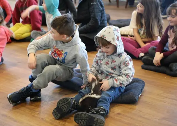 Young children fur february vacation