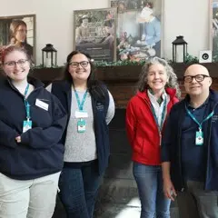 Development staff museum clean up day