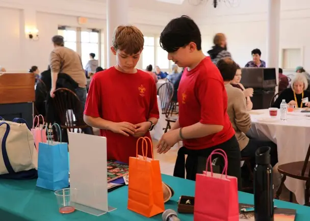 Lunch raffle volunteers clean up day