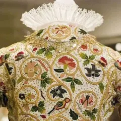 Lace collar plimoth jacket