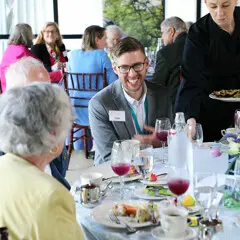 Annual meeting luncheon staff table