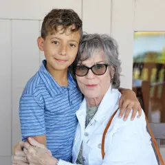 Guests patio reception evening program