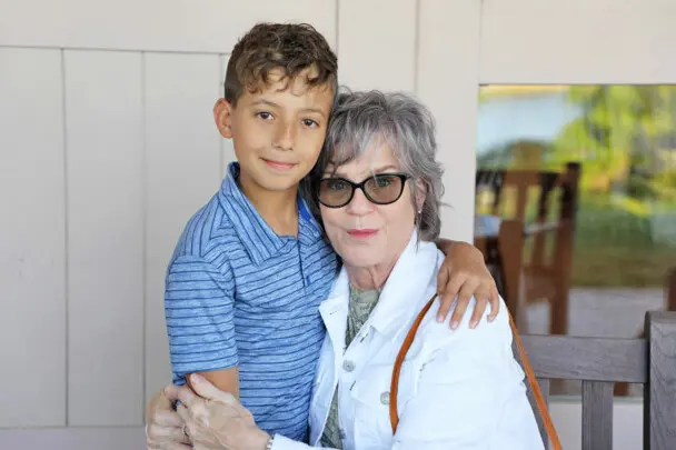 Guests patio reception evening program