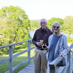 Reception guest evening program eel river view
