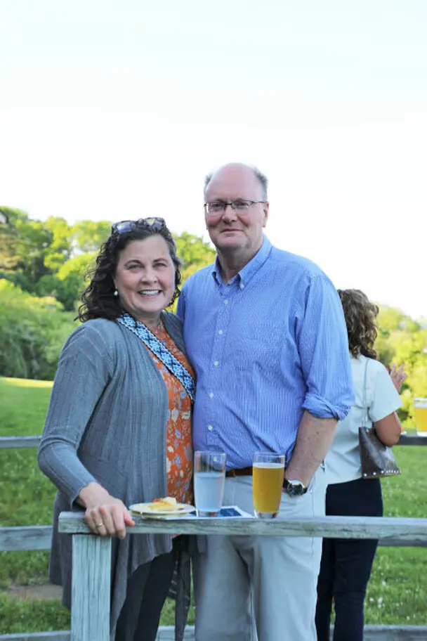 Reception guests boardwalk