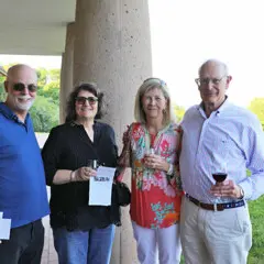 Reception guests patio