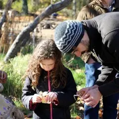 Father daughter thanksgiving homesite activity
