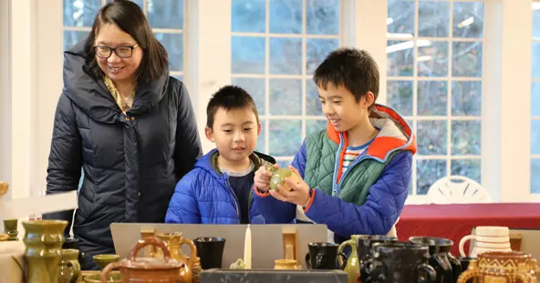 Craft center family pottery