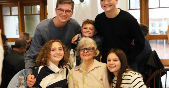 Thanksgiving day homestyle buffet family