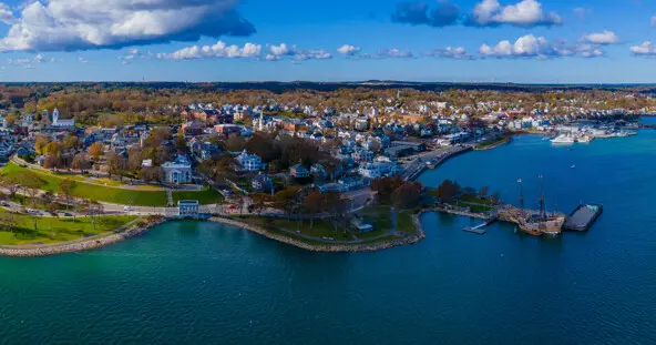 Adobe Stock 472699667 Downtown Plymouth Aerial Panorama View