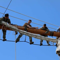 Mayflower crew sail team