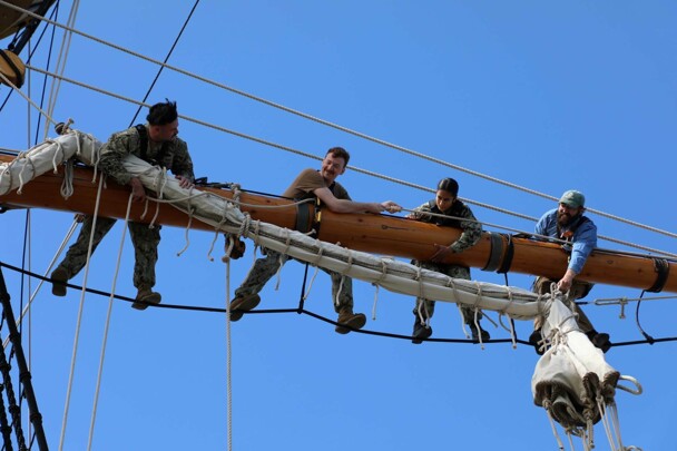 Mayflower crew sail team