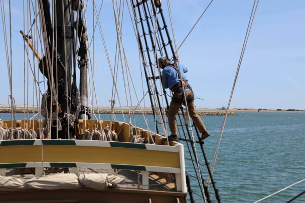 Mayflower rigging crew