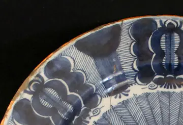 Collection peacock delftware plate