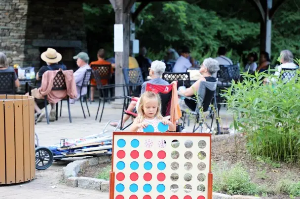Summer music series kim moberg child jumbo connect four