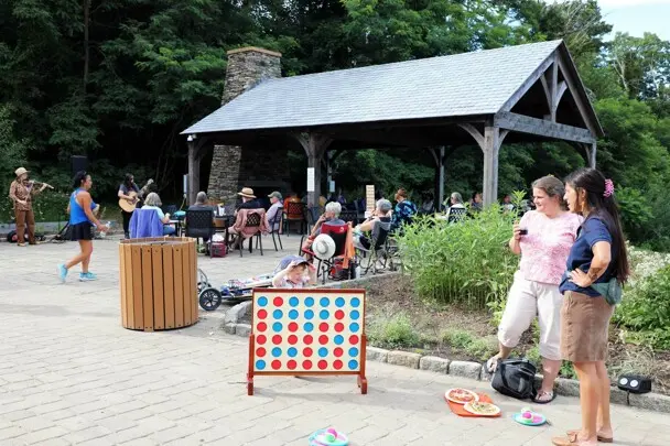 Summer music series kim moberg craft center pavilion jumbo connect four