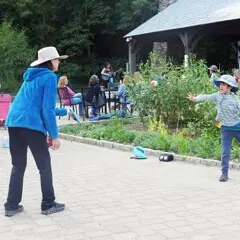 Summer music series jessi kenney craft center mother child catch ball