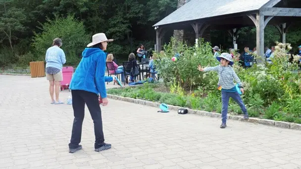Summer music series jessi kenney craft center mother child catch ball