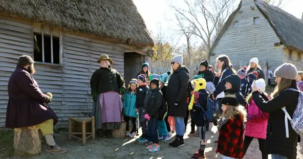 English village students pilgrims house