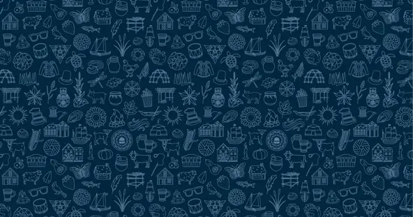 Icon header navy
