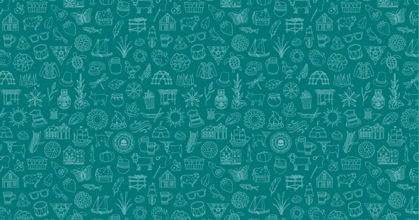Icon header teal