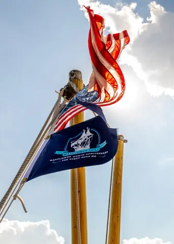 American flag mayflower burgee