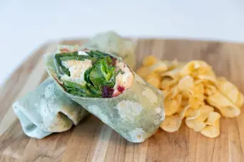 1070 Plentiful Cafe Chickpea Smash Wrap