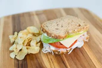 1005 Plentiful Cafe Turkey and Cheddar Sandwich