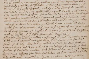 Mayflower compact opp page