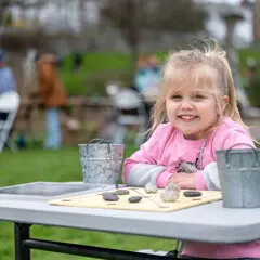 Girl smiling herring run