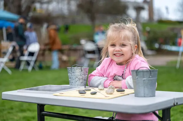 Girl smiling herring run