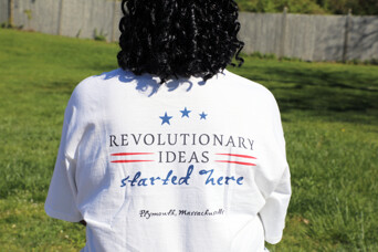 America 250 white tee shirt back