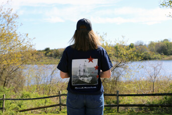 America 250 navy tee shirt