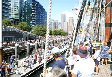 Parade of Sail Dockside Crowd 3