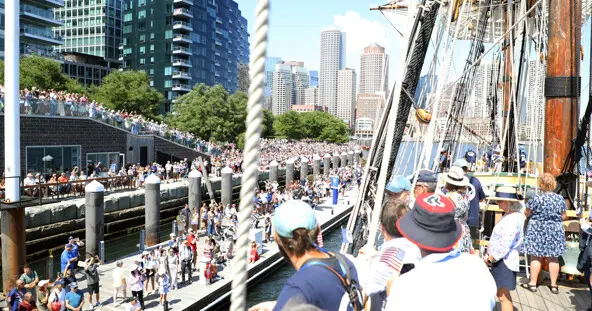 Parade of Sail Dockside Crowd 3