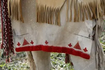 Traditional dress hem detail
