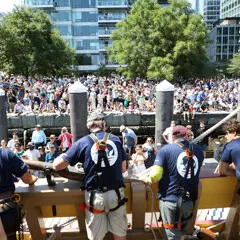 Mayflower II Crew Parade of Sail Docking