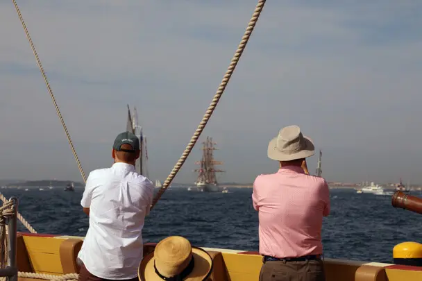 Parade of Sail Capturing the Ships from Mayflower II 2
