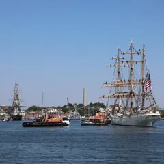 Parade of Sail Constitution Tug Boats Bunker Hill Eagle