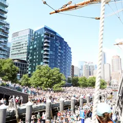 Parade of Sail Dockside Crowd