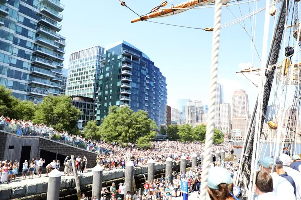 Parade of Sail Dockside Crowd