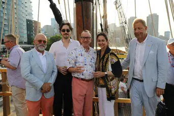 Donors gather mayflower cocktail party boston