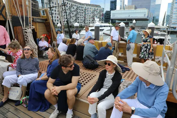 Day sail mayflower boston passengers gather