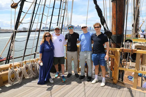 Day sail mayflower captain guests boston skyline